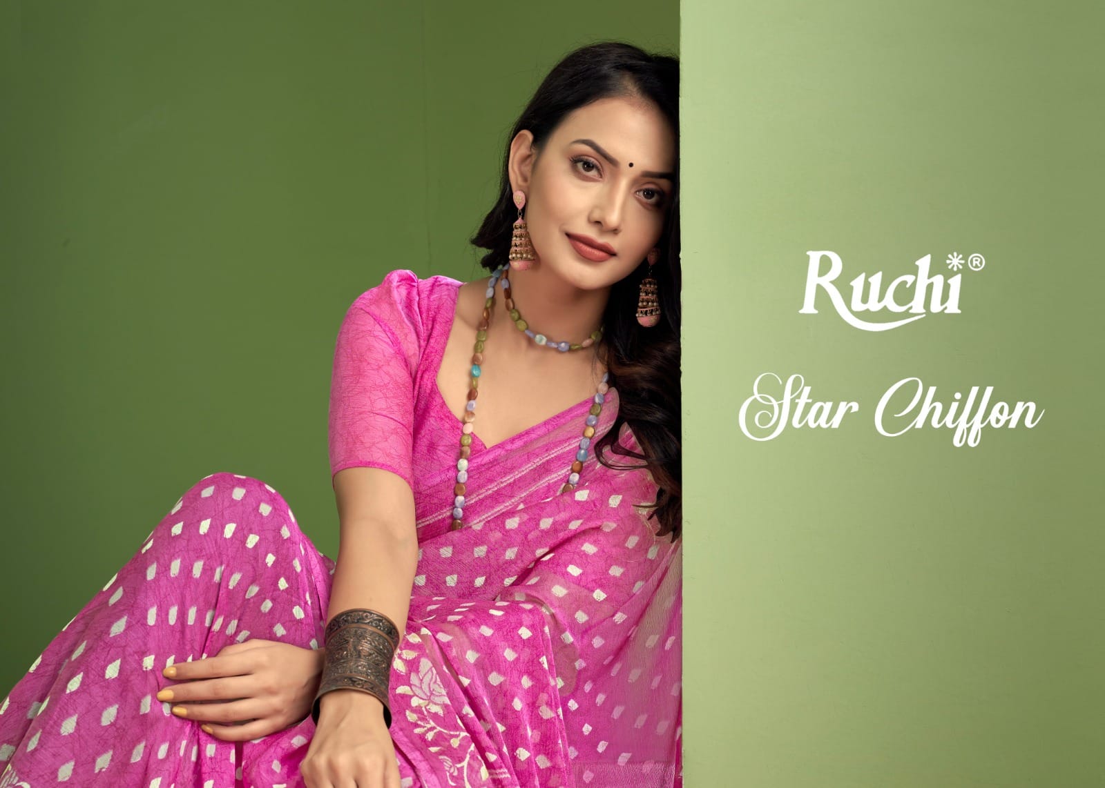 RUCHI SAREES Star Chiffon 138 